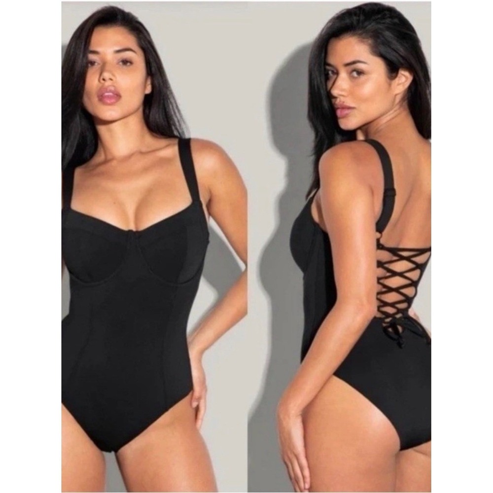 TA3 Black Lifty Swimsuit Large D/DD‎ New short